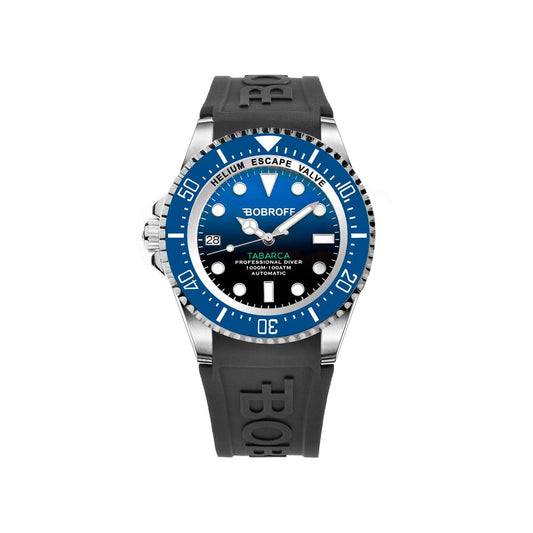 Bobroff Black Rubber Watch $2244.00 Bobroff Luzworld