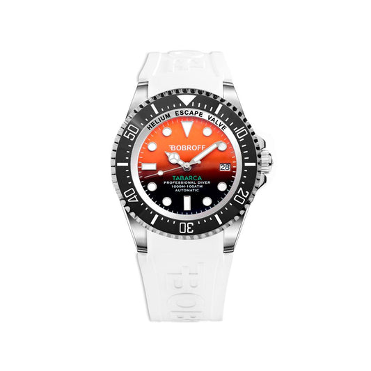Bobroff White Rubber Watch $2244.00 Bobroff Luzworld