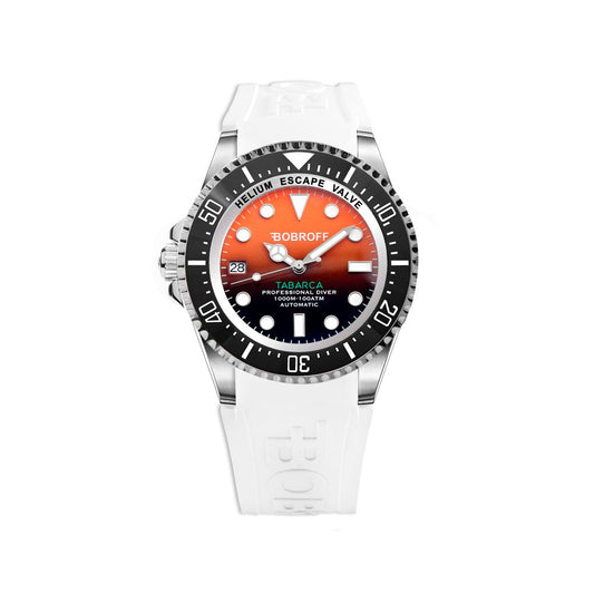 Bobroff White Rubber Watch $2244.00 Bobroff Luzworld