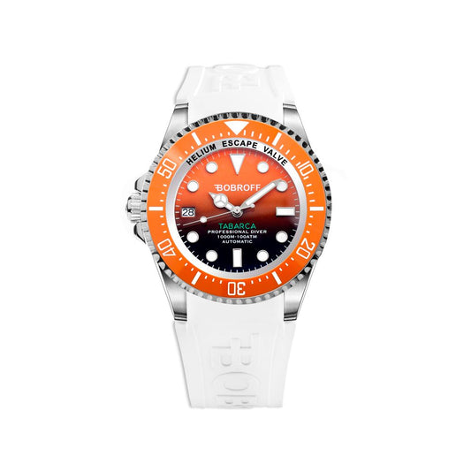 Bobroff White Rubber Watch $2244.00 Bobroff Luzworld