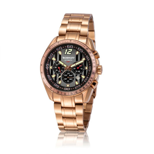 Bobroff Bronze Stainless Steel Watch $877.00 Bobroff Luzworld