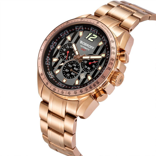 Bobroff Bronze Stainless Steel Watch $877.00 Bobroff Luzworld