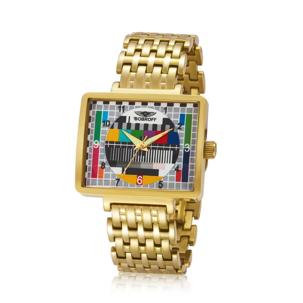 Bobroff Gold Stainless Steel Watch $537.00 Bobroff Luzworld