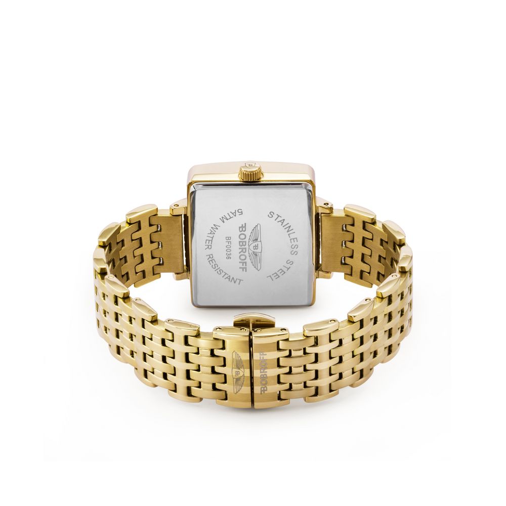 Bobroff Gold Stainless Steel Watch $537.00 Bobroff Luzworld