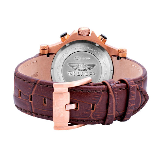 Bobroff Brown Leather Watch $771.00 Bobroff Luzworld