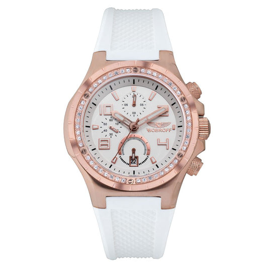 Bobroff White Rubber Watch $733.00 Bobroff Luzworld