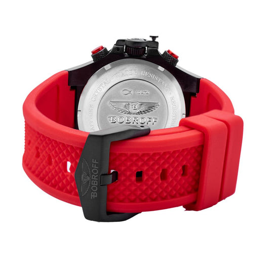 Bobroff Red Rubber Watch $771.00 Bobroff Luzworld
