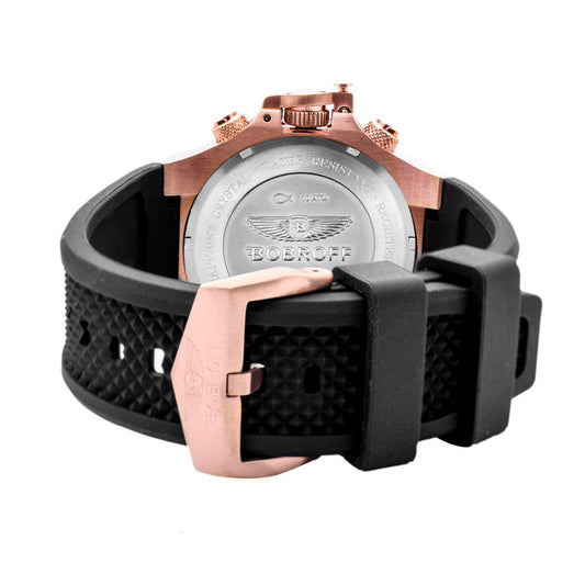 Bobroff Black Rubber Watch $771.00 Bobroff Luzworld