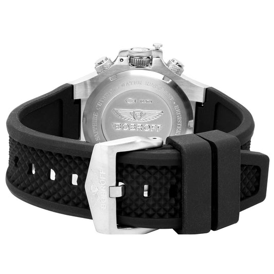 Bobroff Black Rubber Watch $771.00 Bobroff Luzworld