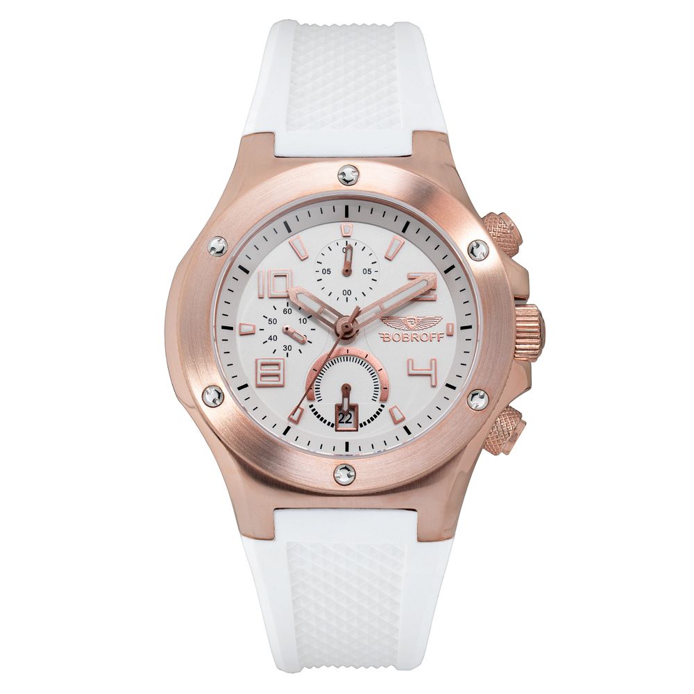 Bobroff White Rubber Watch $733.00 Bobroff Luzworld