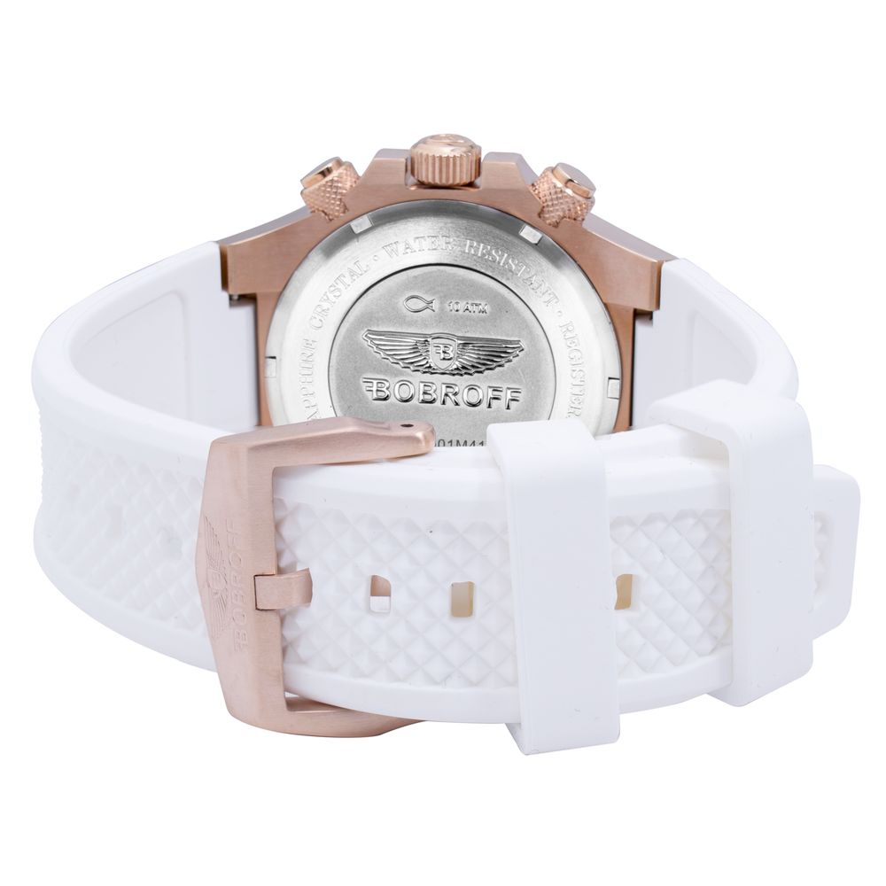 Bobroff White Rubber Watch $733.00 Bobroff Luzworld