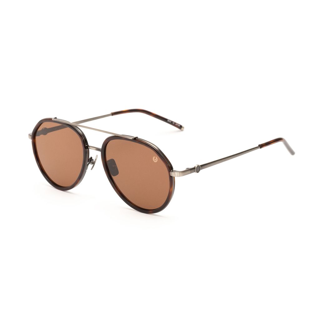 Belstaff Brown Titanium Sunglasses $682.00 Belstaff Luzworld