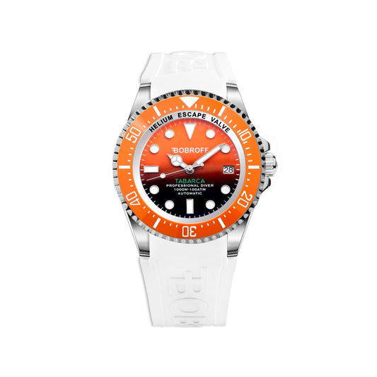 Bobroff White Rubber Watch $2244.00 Bobroff Luzworld
