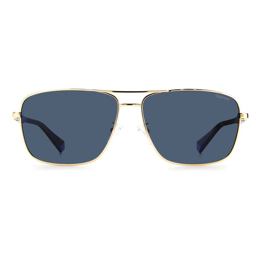 Polaroid Gold Metal Sunglasses $153.00 Polaroid Luzworld