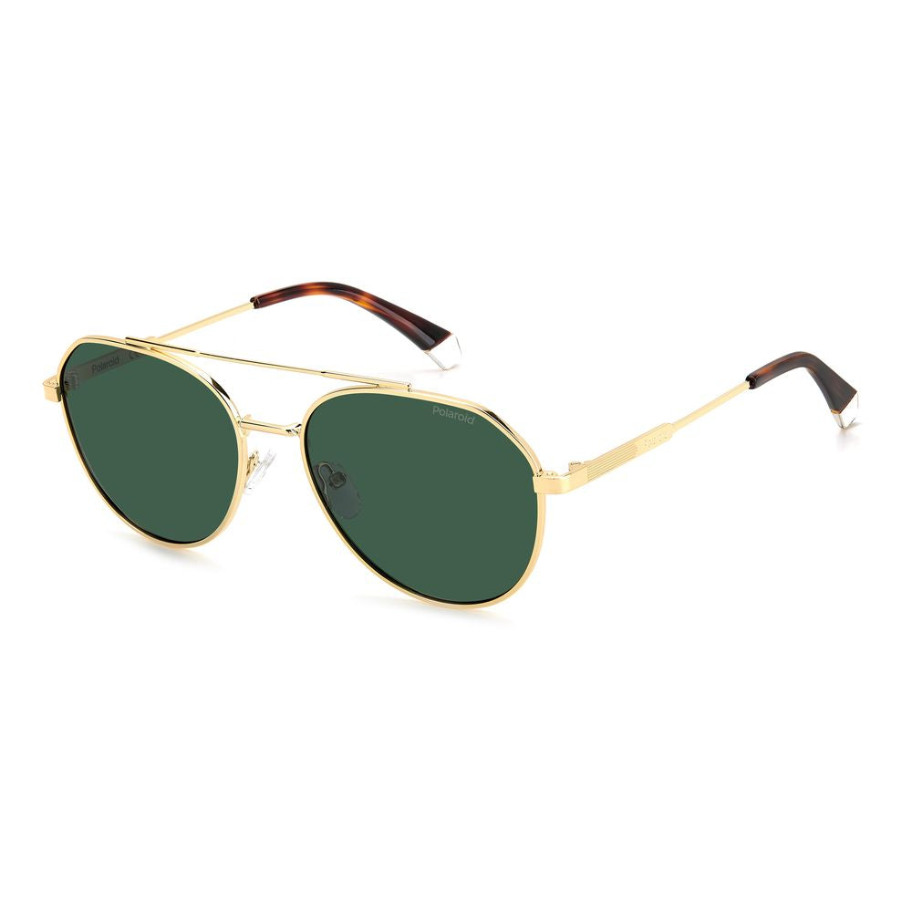 Polaroid Gold Stainless Steel Sunglasses $163.00 Polaroid Luzworld