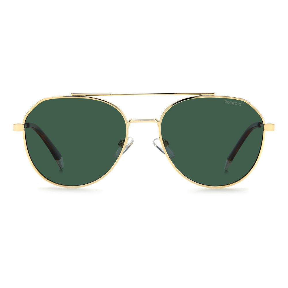 Polaroid Gold Stainless Steel Sunglasses $163.00 Polaroid Luzworld