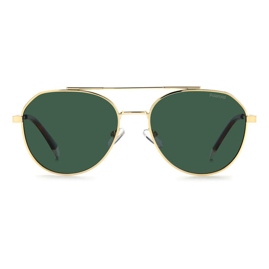 Polaroid Gold Stainless Steel Sunglasses $163.00 Polaroid Luzworld