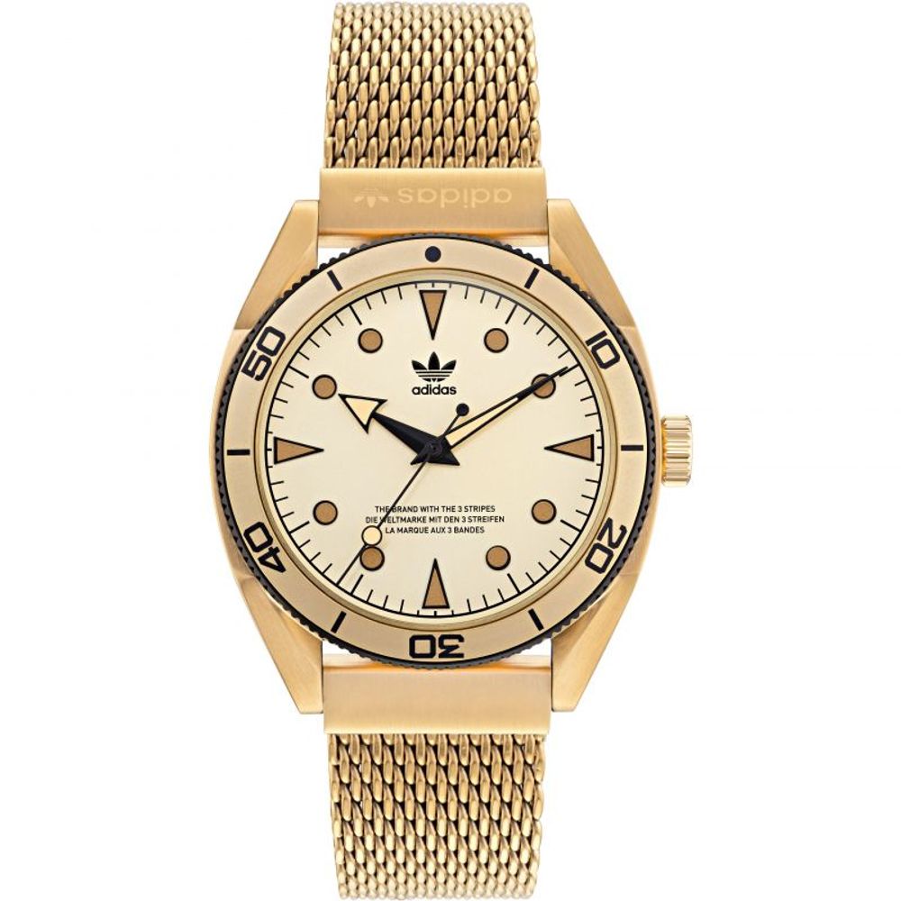 Adidas Gold Stainless Steel Watch $269.00 Adidas Luzworld