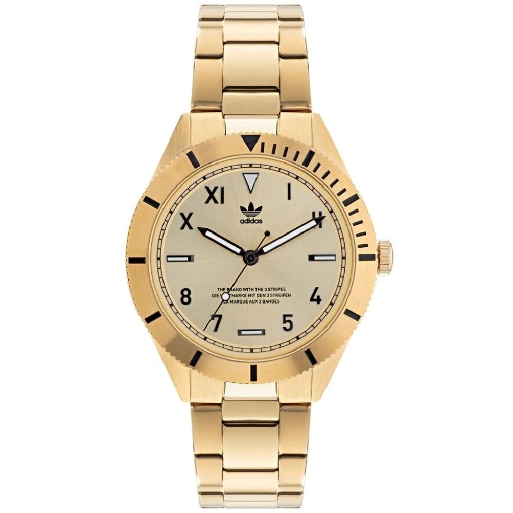 Adidas Gold Stainless Steel Watch $246.00 Adidas Luzworld
