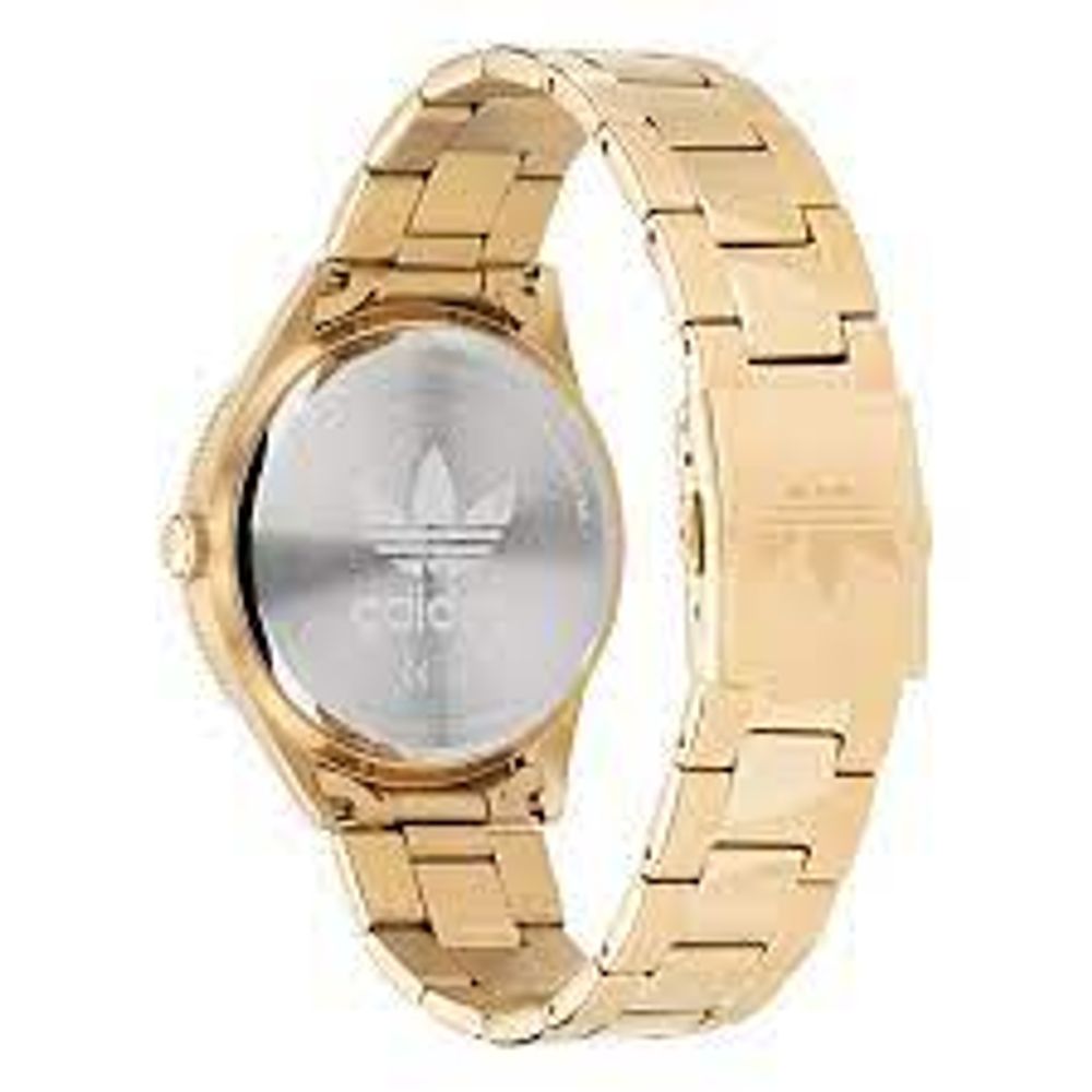 Adidas Gold Stainless Steel Watch $246.00 Adidas Luzworld