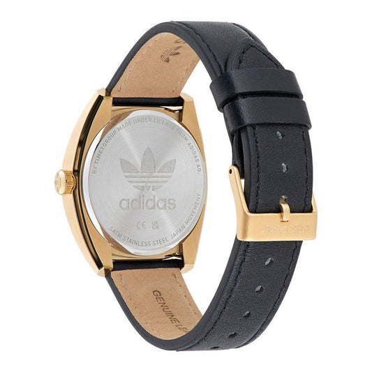 Adidas Black Leather Watch $246.00 Adidas Luzworld