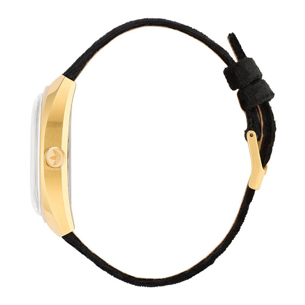 Adidas Black Leather Watch $246.00 Adidas Luzworld