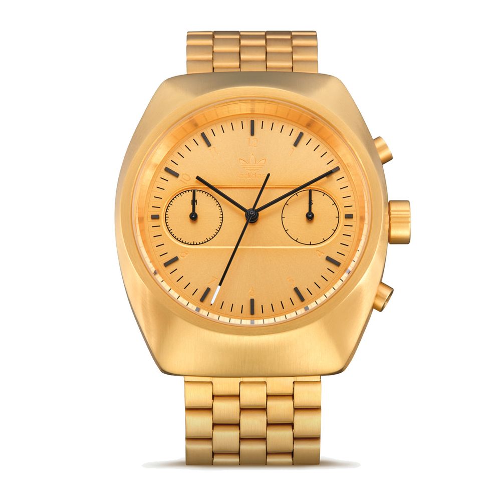 Adidas Gold Stainless Steel Watch $282.00 Adidas Luzworld