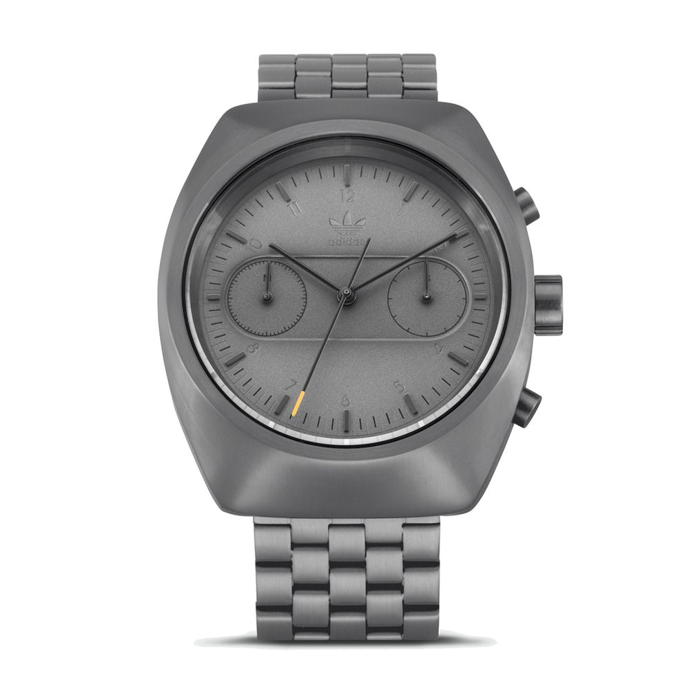Adidas Gray Stainless Steel Watch $282.00 Adidas Luzworld