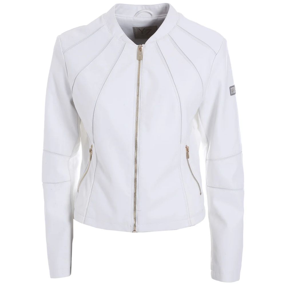 Yes Zee White Polyethylene Jackets & Coat $190.00 Yes Zee Luzworld