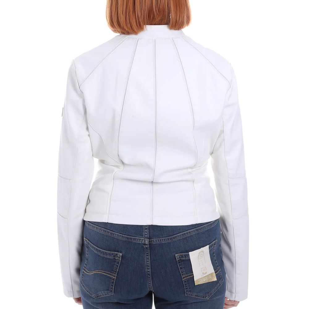 Yes Zee White Polyethylene Jackets & Coat $190.00 Yes Zee Luzworld