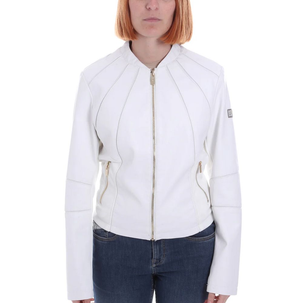 Yes Zee White Polyethylene Jackets & Coat $190.00 Yes Zee Luzworld