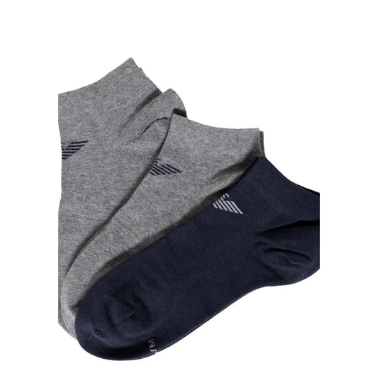 Emporio Armani Underwear Blue Cotton Sock $106.00 Emporio Armani Underwear Luzworld