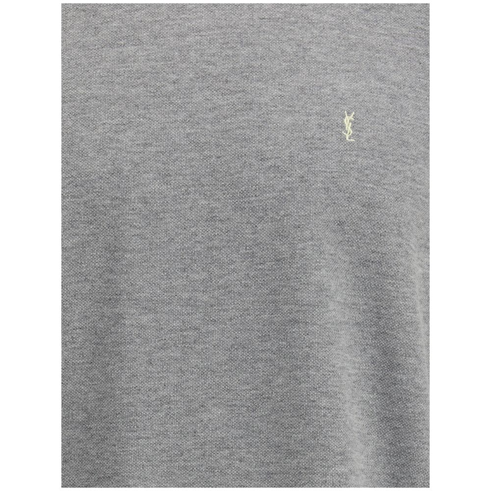 Saint Laurent Grey Cotton Oversized T-shirt $935.00 Saint Laurent Luzworld