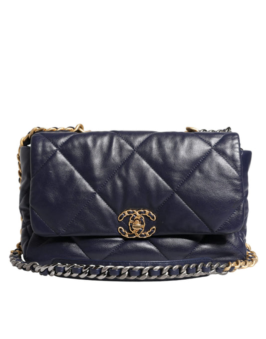 Chanel Blue Leather Large Quilted Chain Hand Shoulder Bag $13488.00 Chanel Luzworld