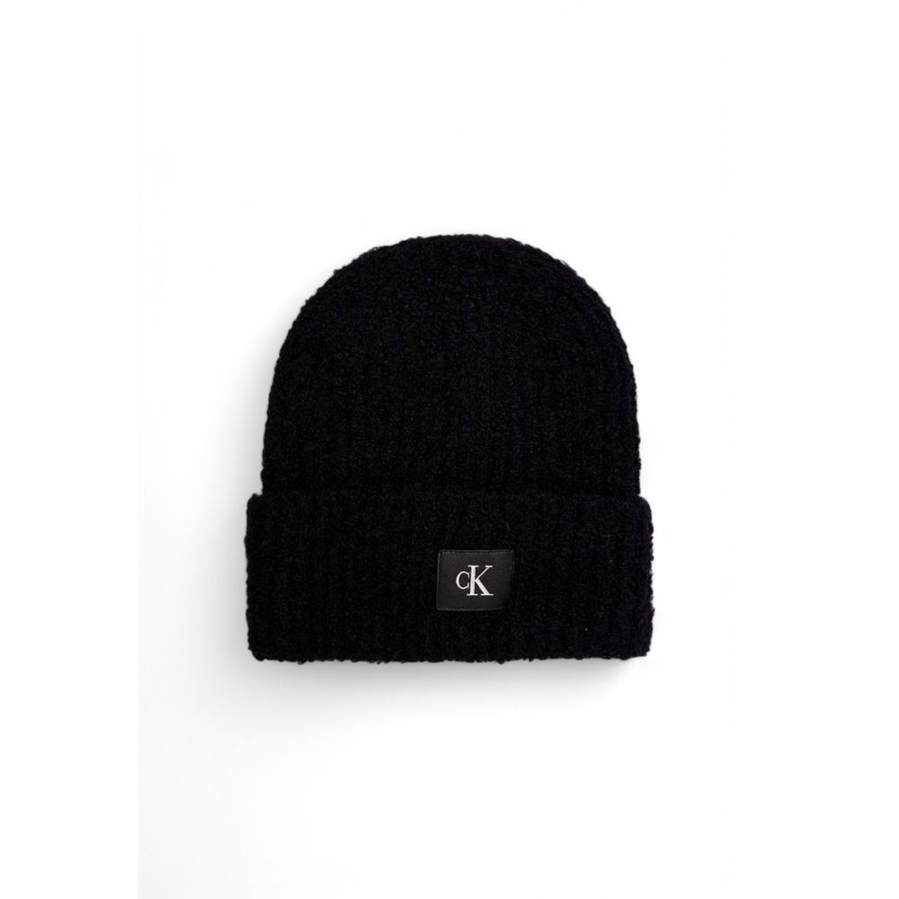 Calvin Klein Jeans Black Marabou Caps Baseball Hat