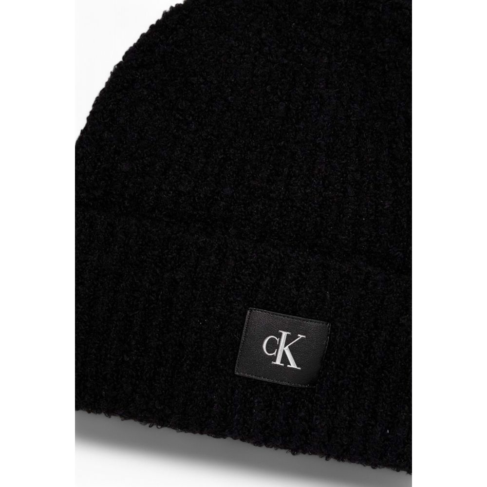 Calvin Klein Jeans Black Marabou Caps Baseball Hat