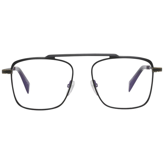 Yohji Yamamoto Black Men Glasses Frame $1116.00 Yohji Yamamoto Luzworld