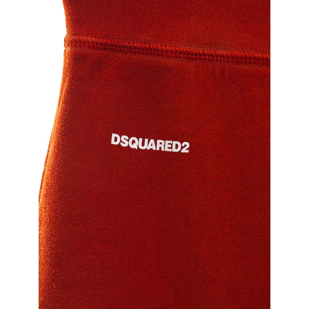 Dsquared² Red Cotton Flared Pant $692.00 Dsquared² Luzworld