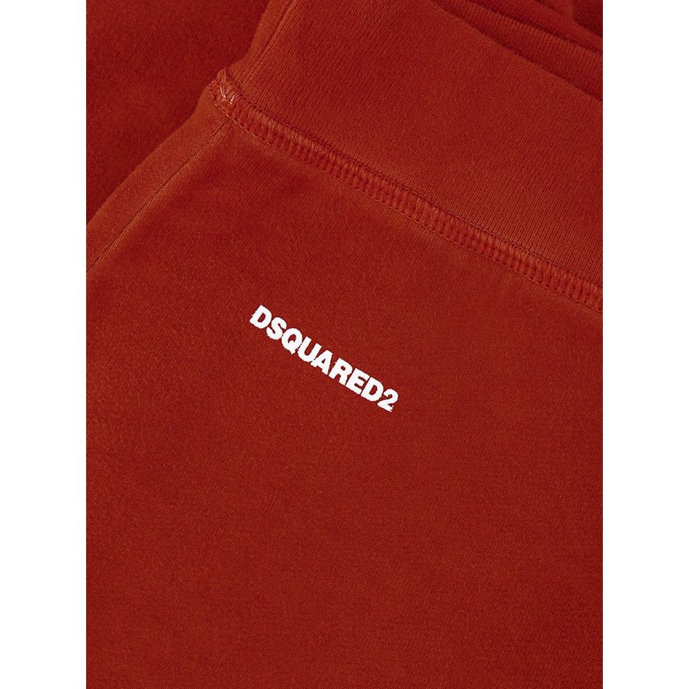 Dsquared² Red Cotton Flared Pant $692.00 Dsquared² Luzworld