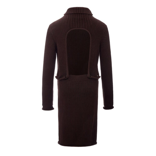 Bottega Veneta Elegant Viscose Brown Dress $2791.00 Bottega Veneta Luzworld