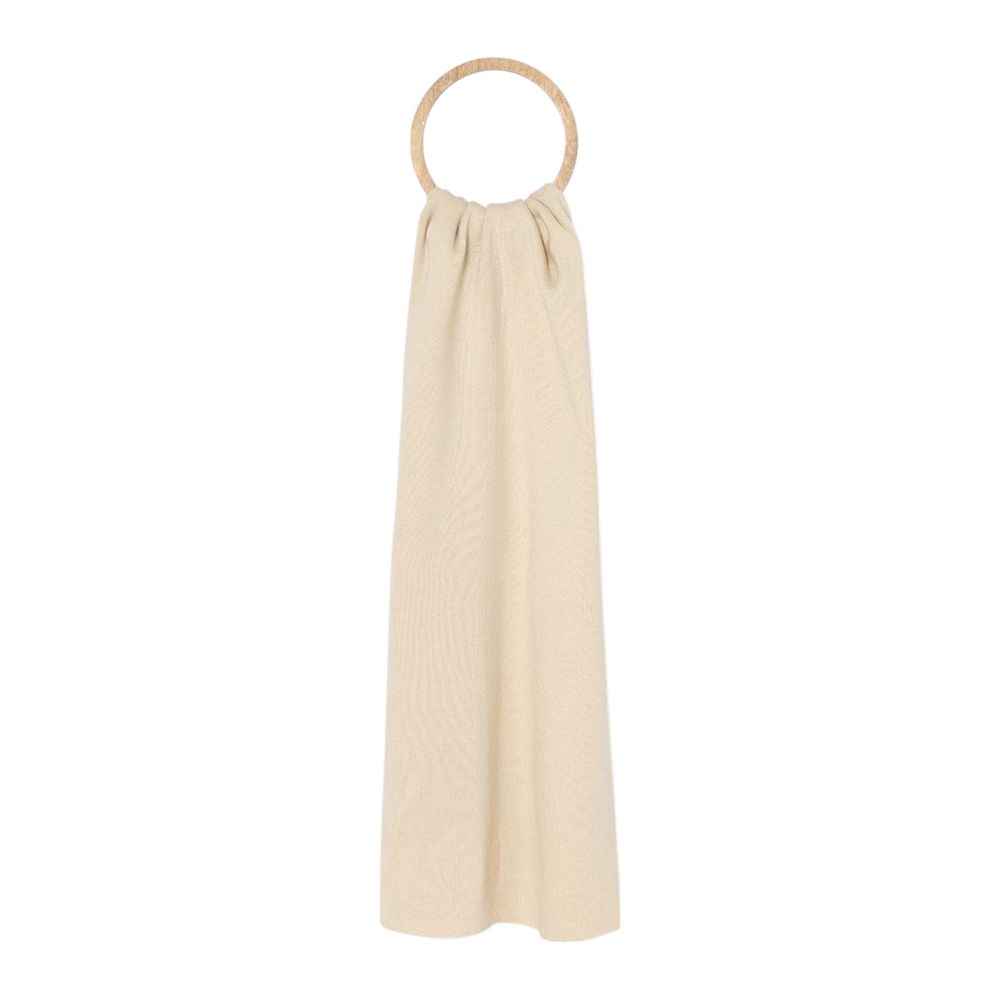 Calvin Klein Cream Recycled Polyester Scarf $168.00 Calvin Klein Luzworld