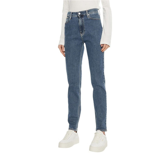 Calvin Klein Jeans Blue Cotton Mom Jean $188.00 Calvin Klein Jeans Luzworld
