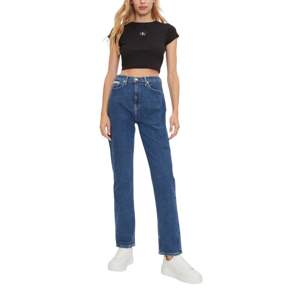 Calvin Klein Jeans Blue Cotton Slim Fit Jean