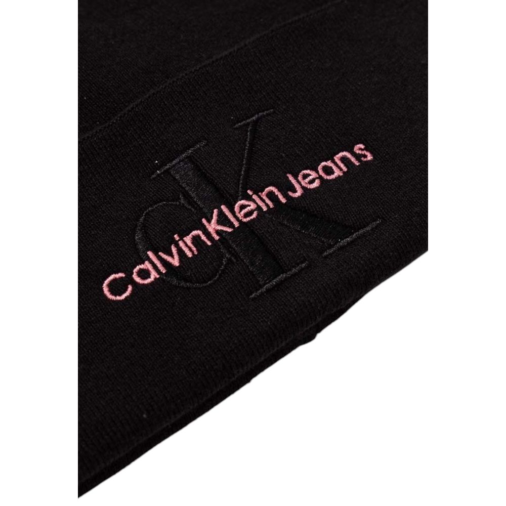 Calvin Klein Jeans Black Cotton Caps Baseball Hat