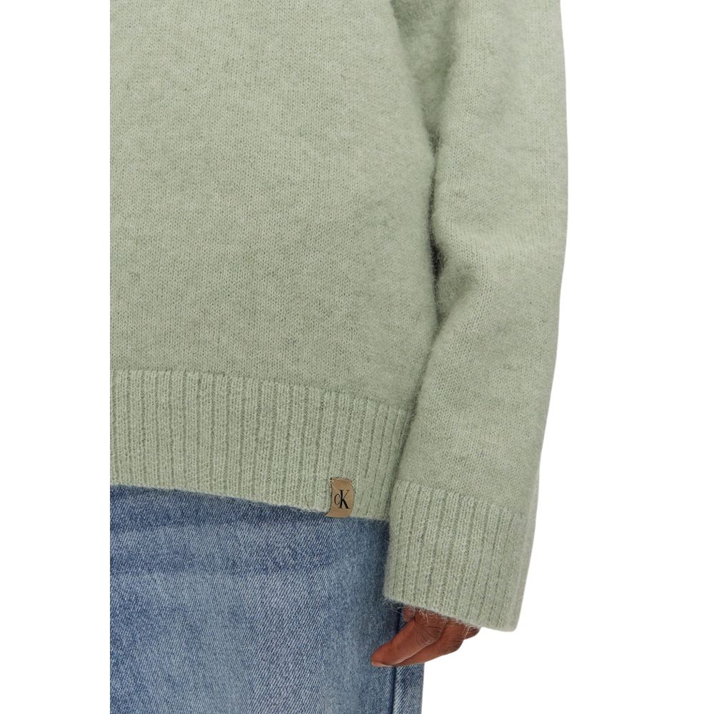 Calvin Klein Jeans Green Polyester Sweater $222.00 Calvin Klein Jeans Luzworld