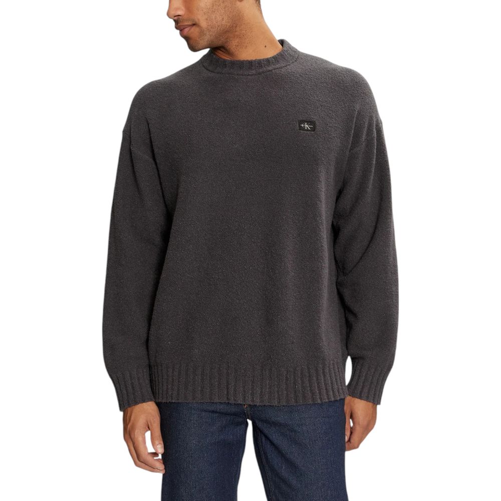 Calvin Klein Jeans Gray Cotton Sweater $232.00 Calvin Klein Jeans Luzworld