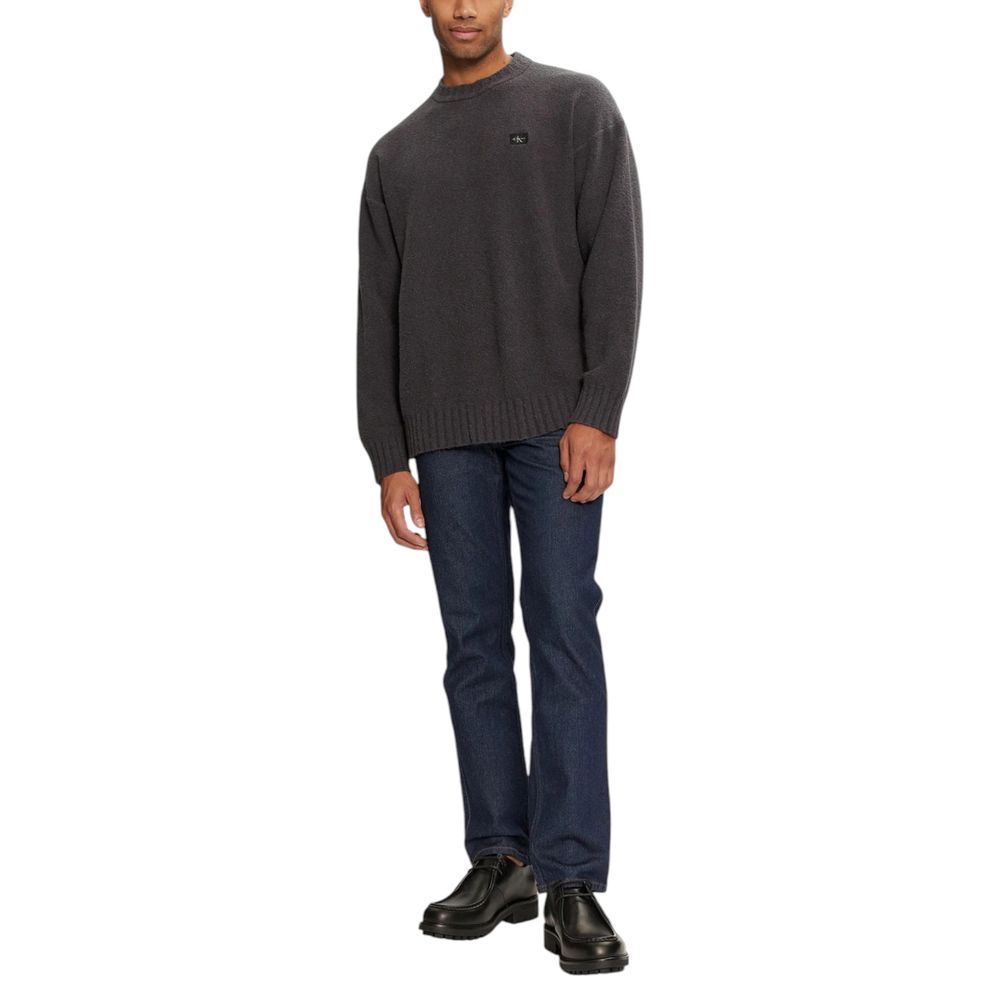 Calvin Klein Jeans Gray Cotton Sweater $232.00 Calvin Klein Jeans Luzworld