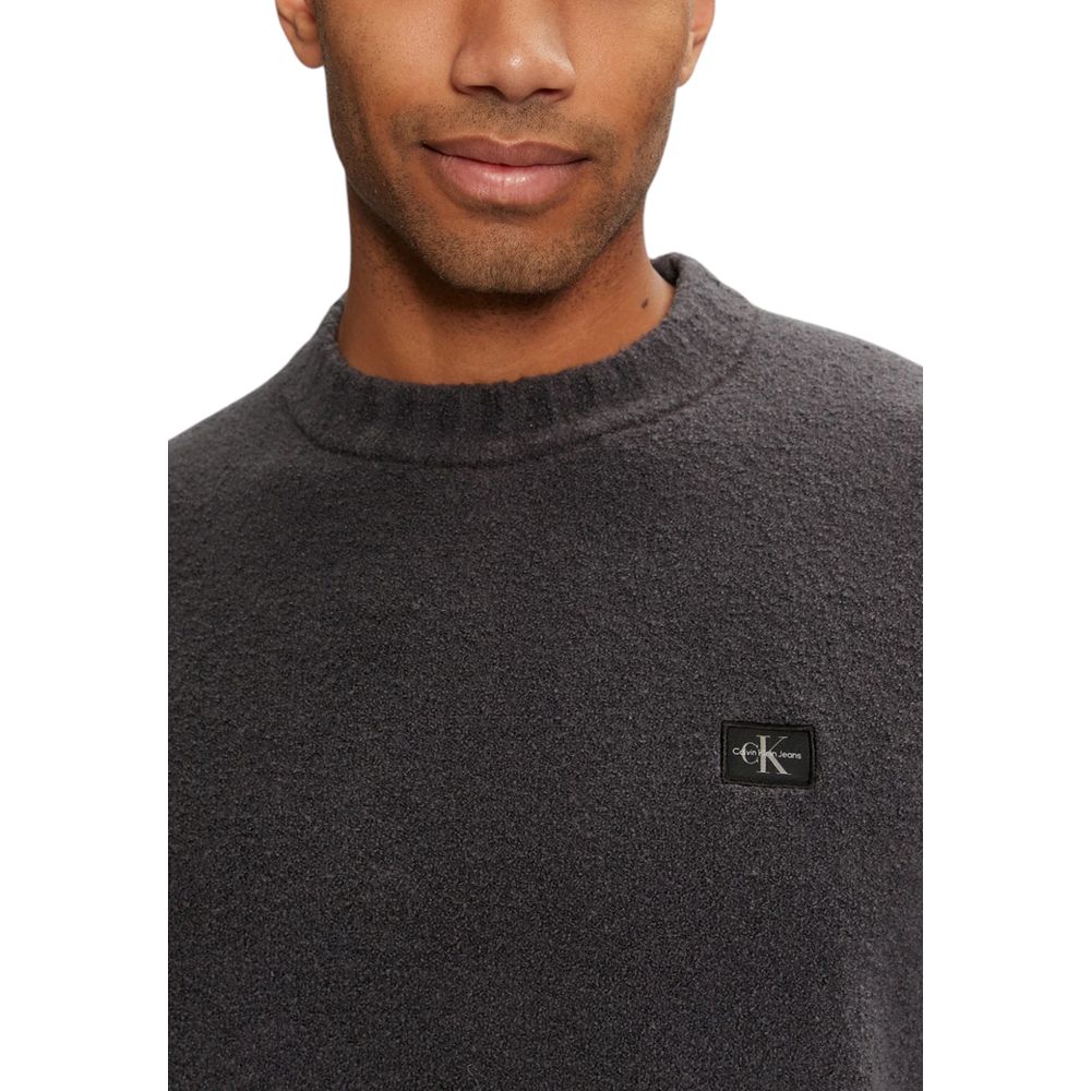 Calvin Klein Jeans Gray Cotton Sweater $232.00 Calvin Klein Jeans Luzworld