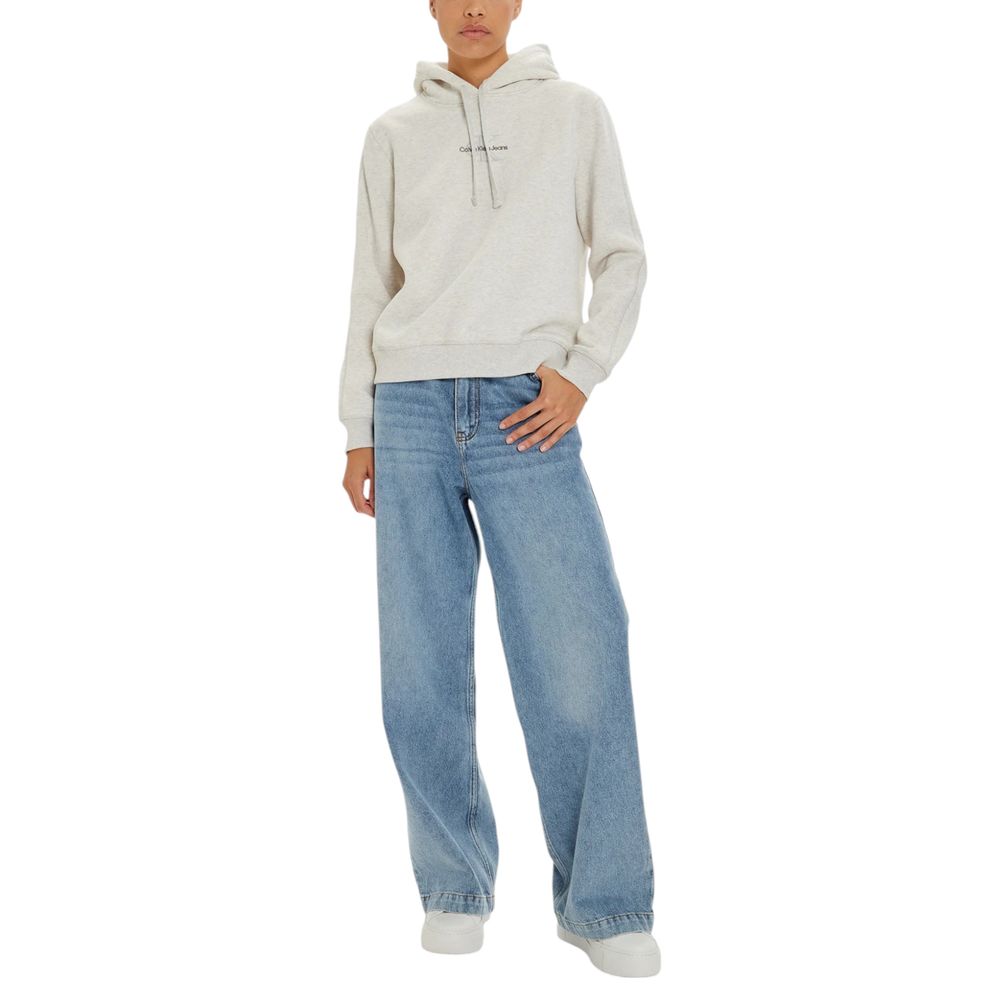 Calvin Klein Jeans Gray Cotton Hoody