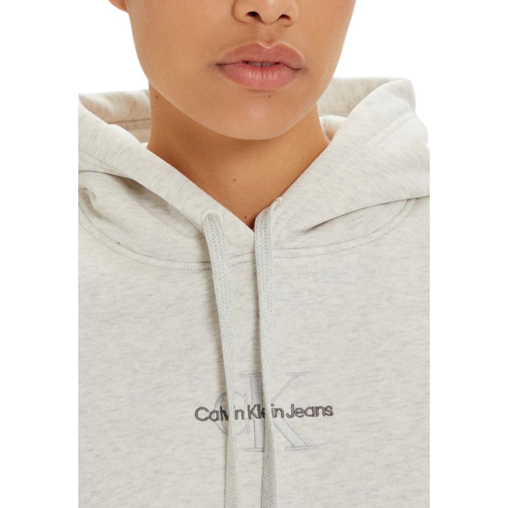 Calvin Klein Jeans Gray Cotton Hoody